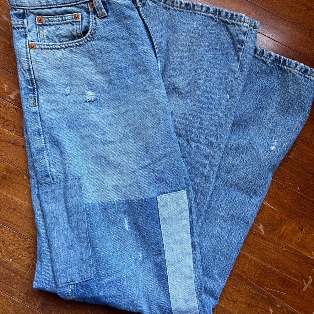 Lucky Brand flared patchwork jeans - Picture 2 of 3
